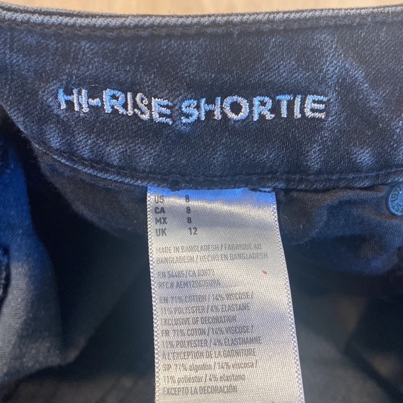 American eagle outfitters black high rise shortie size 8 2” inseam - Picture 4 of 5